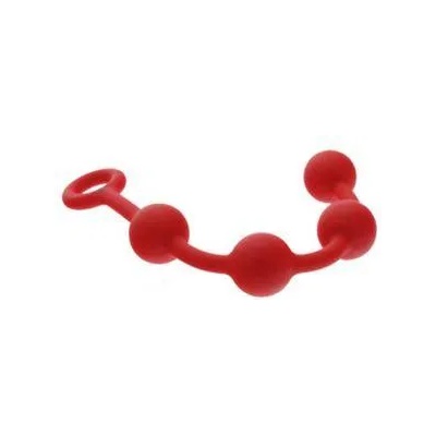 Doc Johnson Анална броеница с големи топчета, Червен, 70079