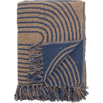 Bloomingville Одеяло Tiffanie 130 x 160 см синьо (82054471)