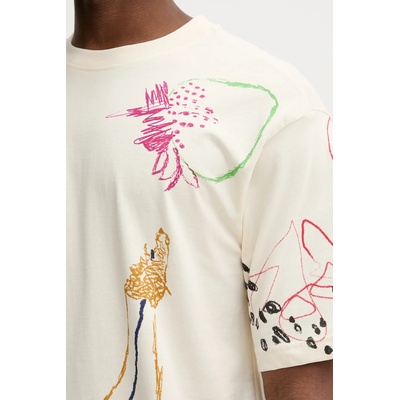 Desigual Памучна тениска Desigual JHON (25WMTK03)