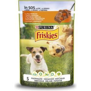  Purina friskies с пиле и моркови - 0.1кг