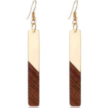 HARAHU Обици wo-32691 - Жълта kp32691 (wo-32691)