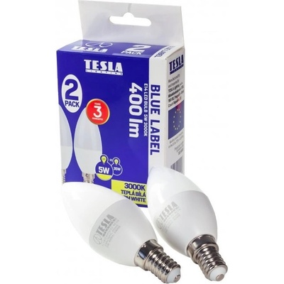 Tesla CANDLE sviečka, E14, 5W, teplá biela