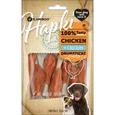Flamingo Chick'n snack - Лакомство за кучета, пилешки бутчета с калций, 400 гр