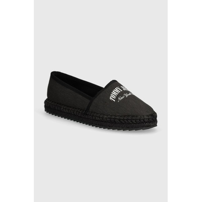 Tommy Jeans Еспадрили Tommy Jeans TJW VARSITY ESPADRILLE в черно EN0EN02470 (EN0EN02470)