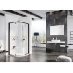 RAVAK Pivot - Четвърткръгла душ кабина PSKK3-100, 97-100 см, черна/стъкло 376AA300Z1 (376AA300Z1)