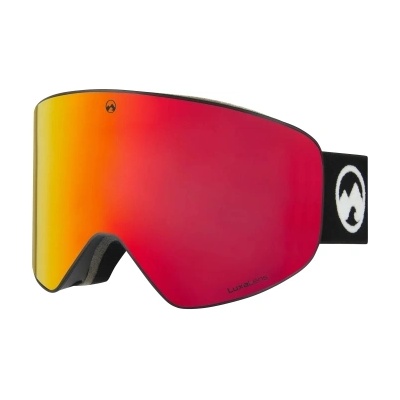 MowMow Маска за ски и сноуборд MowMow Stealth фотохроматична LuxaLens с черна рамка и червена плака (MMG-PC3)