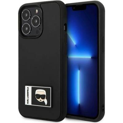 KARL LAGERFELD Кейс Karl Lagerfeld KLHCP13X3DKPK за iPhone 13 Pro Max 6, 7"", черен / черен, твърд, Ikonik Patch