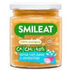 Smileat гарнитура пуйка с ориз и зеленчуци с екстра върджин зехтин, 10М+, БИО, 230 гр