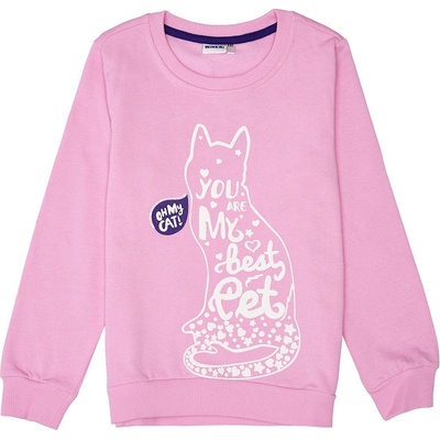 Winkiki WJG 92586 Dívčí mikina světle růžová