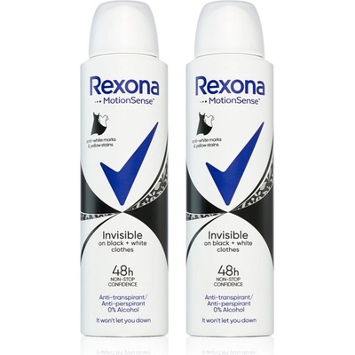 Rexona Invisible Black and White дезодорант в спрей срещу бели и жълти петна