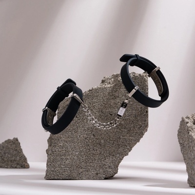 Crave ID Cuffs Black Silver
