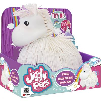 Felyx Toys Jiggly pets Бял еднорог Рошльо (1008542f)