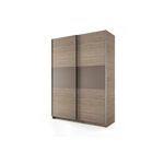Bogdan Furniture I Гардероб с плъзгащи врати Mod 1034, Мока/Лате