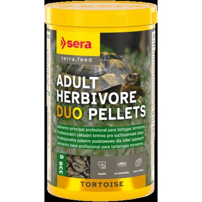 Sera Tortoise Adult Herbivore Duo Pellets 250 ml – Hledejceny.cz