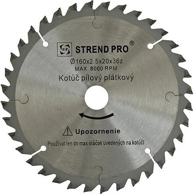 Strend Pro SuperSaw NWC Pílový kotúč s plátkami na drevo 160x2,5x20 z36