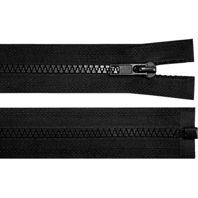 Pro Háčkování Kostěný zip No 5 délka 70 cm černý