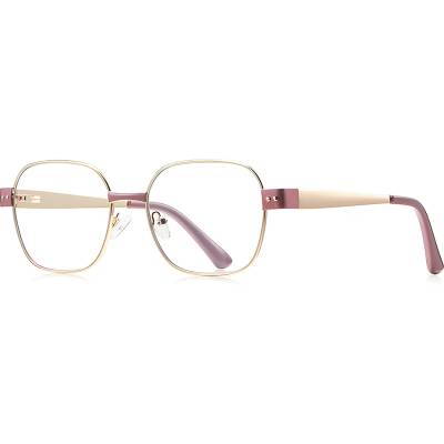 Techsuit Очила за компютър Techsuit Anti-Blue Light Glasses Reflex PC (3172) - дамски, правоъгълни - Розов / Златист