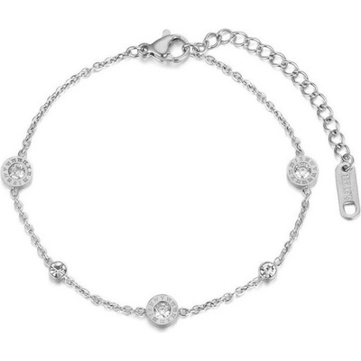 Victoria Filippi Stainless Steel Ocelový se zirkony Alinari chirurgická ocel NRB18019-1/6 Stříbrná