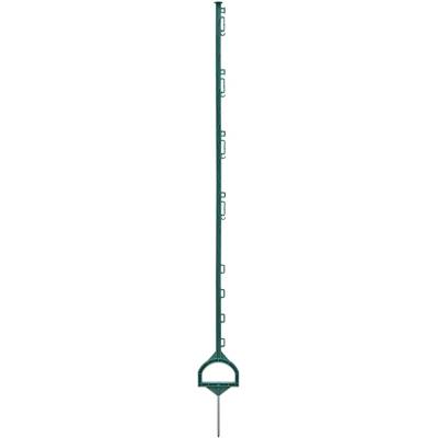 Plastový sloupek pro elektrický ohradník, délka 157 cm, 12 oček, zelený
