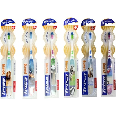 Trisa Детска четка за зъби Trisa - Junior, 6+, асортимент (1419)