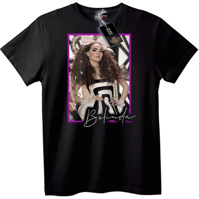NOONEBRAND Тениска Подпис на Belinda - 7XL, Black