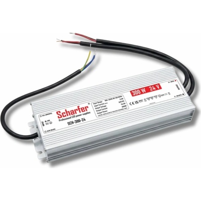 KPLED, LED napájecí zdroj Scharfer, 24V, 300W, 12,5A, IP67, SLIM, 7 let záruka