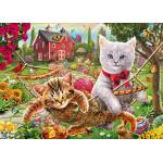KS Games - Puzzle Cats on the Farm - 500 piese