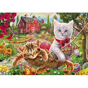 KS Games - Puzzle Cats on the Farm - 500 piese