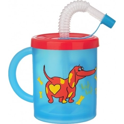 ORION Hrnček detský s náustkom RUBBY Psík 300 ml