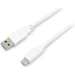 Equip Преобразувателен кабел - 128364 (USB-C 3.2 Gen1 към USB-A, мъжки/женски, бял, 2 м) (128364)