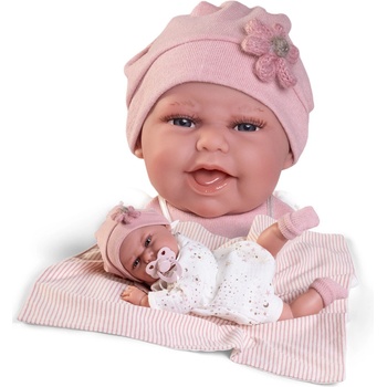 Antonio Juan Realistické miminko holčička Clara na dečce