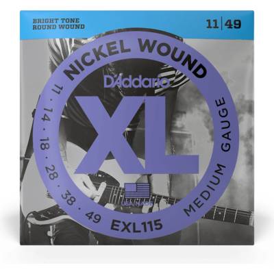 D'ADDARIO Струни за електрическа китара D'Addario EXL115 . 011-. 049 Regular light