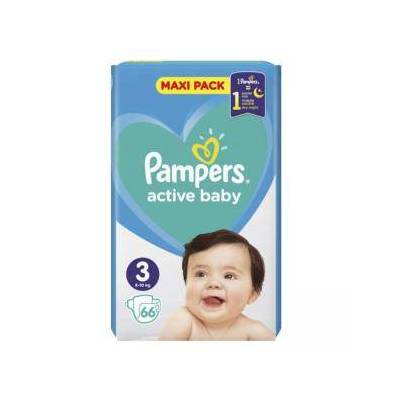 Памперси Pampers, Active Baby, Размер 3, 6-10 кг, 66 броя, 8001090950659