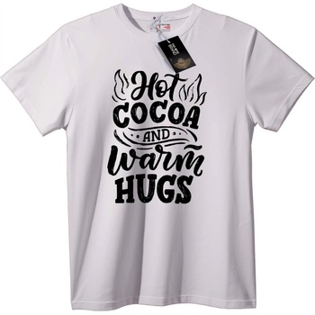 NOONEBRAND Тениска Топъл какао и топли прегръдки - 3XL, White