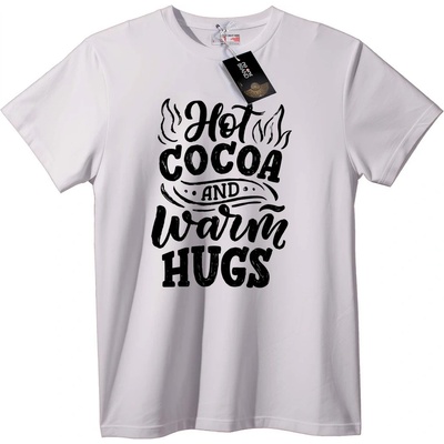 NOONEBRAND Тениска Топъл какао и топли прегръдки - 3XL, White