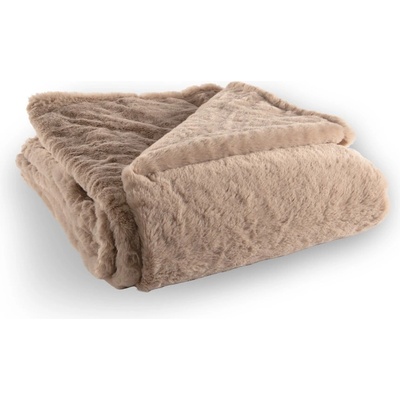 Tiseco Home Studio Кафяво одеяло от изкуствена кожа 150x200 cm Ruby - Tiseco Home Studio (3611TAUPE)