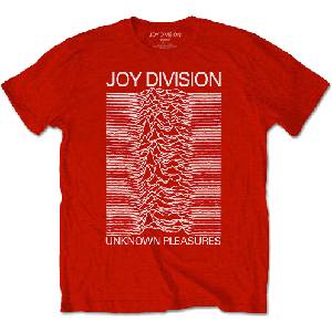 Joy Division Unknown Pleasures White On Red Red XL Риза (JDTS04MR04)