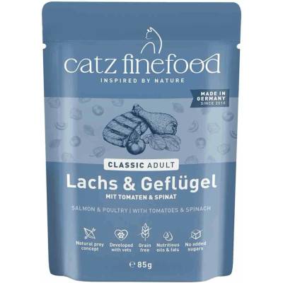 catz finefood Classic N° 05 losos a drůbež 16× 85 g