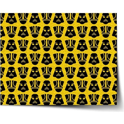 Sablio Plagát Star Wars Stormtrooperi Pattern na žltej - 60x40 cm