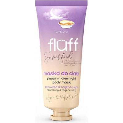 Fluff Нощна маска за тяло, комбуча, 150 ml