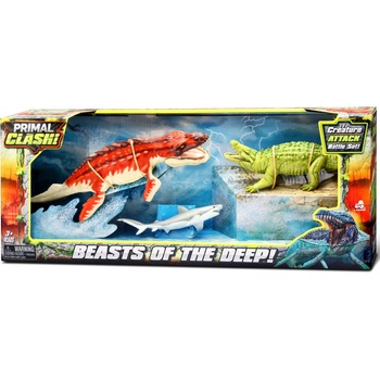 Primal Clash! Monštrá z hlbín dino set 27 cm