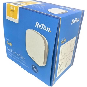 ReTon Вентилатор Soft HT ф100мм, цвят Бял, 90м3/ч, 8W, 31dB, сензор за влага и клапа - V197552 (V197552)
