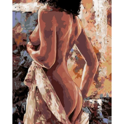 ZUTY Maľovanie podľa čísel ŽENSKÉ TELO Rámovanie bez rámu a bez vypnutia plátna Rozmer 80 x 100 cm