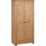 vidaXL Гардероб, 80x50x171, 5 см, бор масив, стил Панама (282664)
