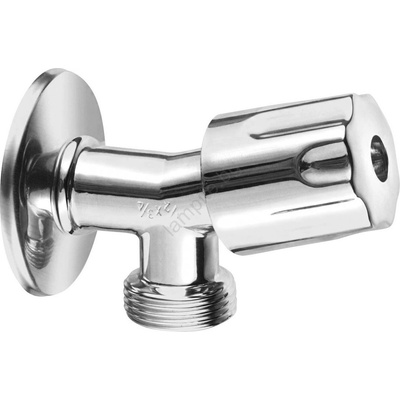 Bruckner - Кран за пералня с възвратен клапан лъскав хром (SH0301)