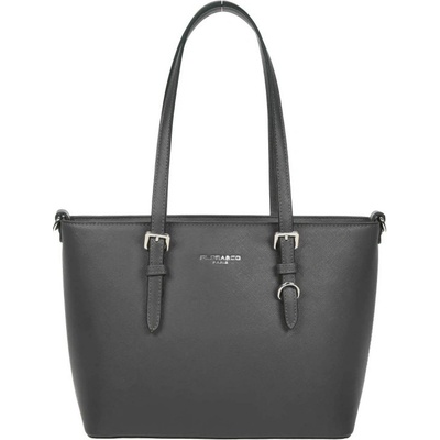 Menšia kabelka na rameno FLORA F9179-gris metalise
