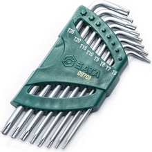Sata Tools Zástrčné klíče Torx s vrtáním chromované Sada 8 ks SATAST09701