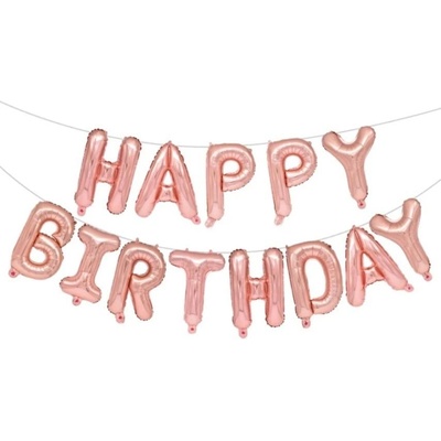 PartyDeco Set Happy Birthday mix fóliové balónky