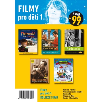 Filmy pro děti 1. - 5 DVD pošetka - neuveden