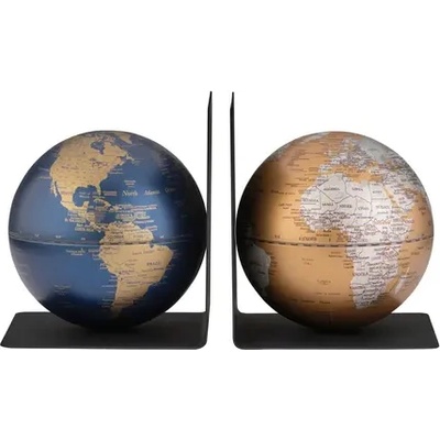 TROIKA Комплект глобуси Troika - BOOKGLOBE, тъмносин/бронз (G1303-DBBR/BK)